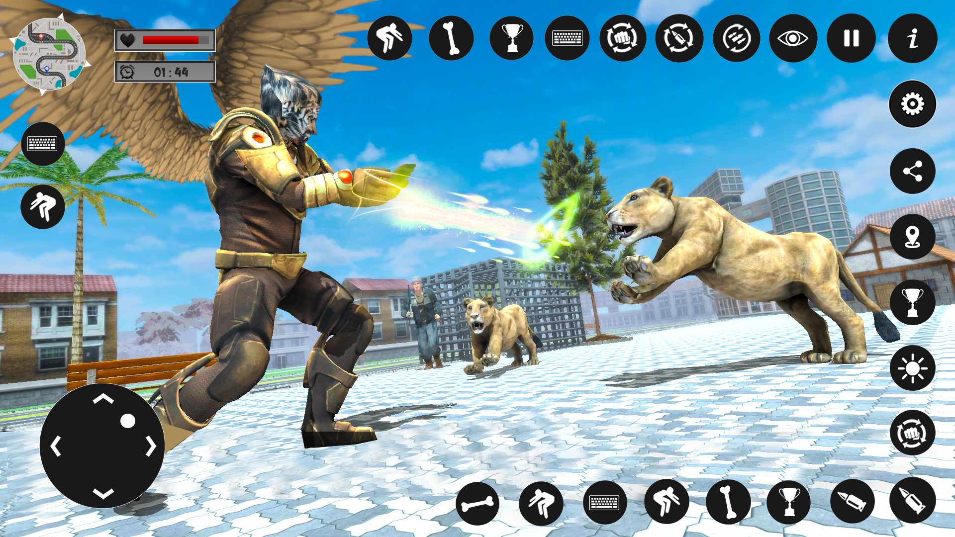 اسکرین شات 4 بازی Flying Lion Rope Hero Game