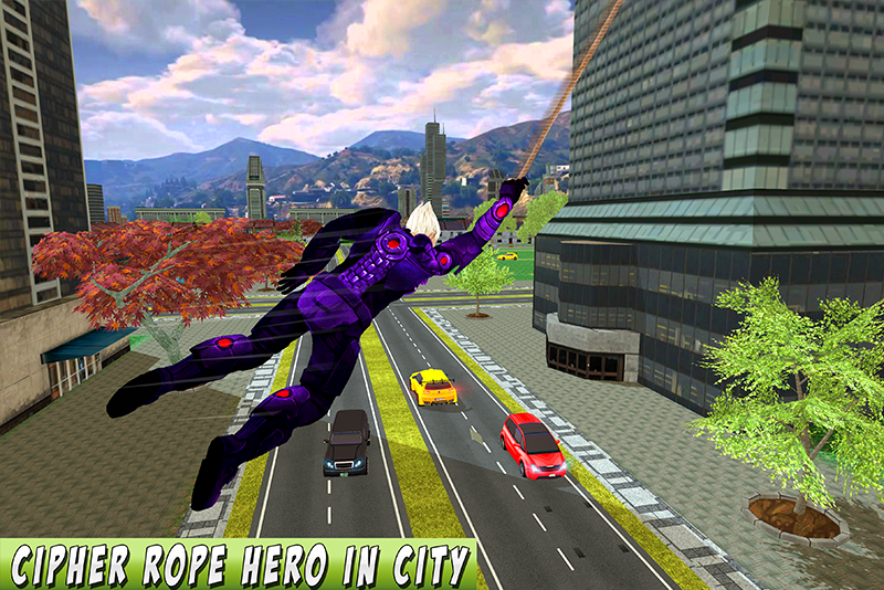 اسکرین شات 3 برنامه Cipher Rope Hero City Crime