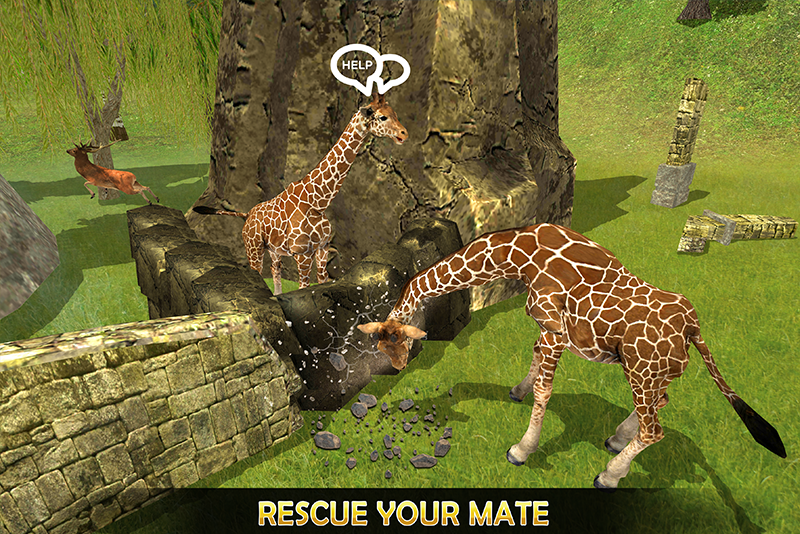 اسکرین شات 6 بازی Giraffe Family Life Jungle Sim