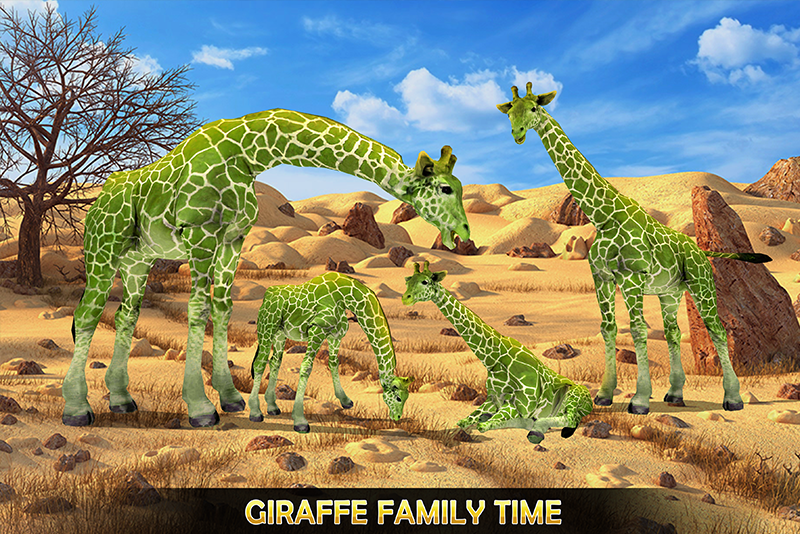 اسکرین شات 7 بازی Giraffe Family Life Jungle Sim