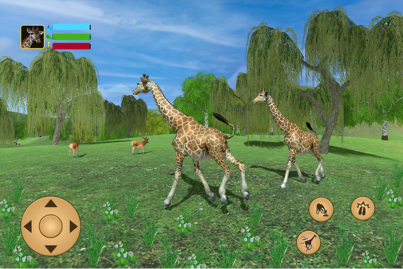 اسکرین شات 1 بازی Giraffe Family Life Jungle Sim