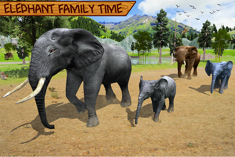 اسکرین شات 8 برنامه Wild Elephant Family Simulator