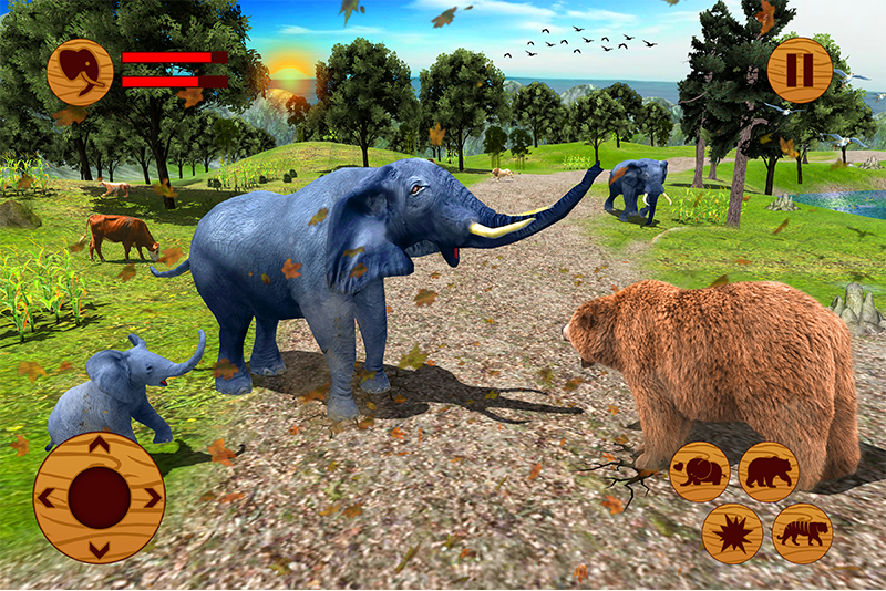 اسکرین شات 6 برنامه Wild Elephant Family Simulator