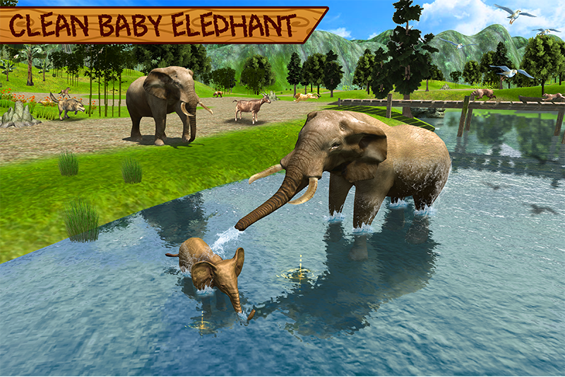 اسکرین شات 5 برنامه Wild Elephant Family Simulator