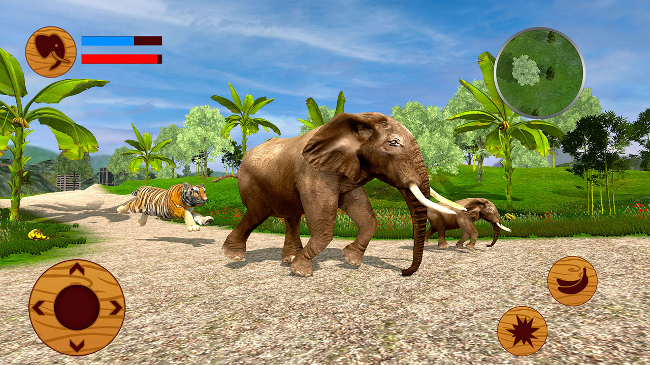 اسکرین شات 1 برنامه Wild Elephant Family Simulator
