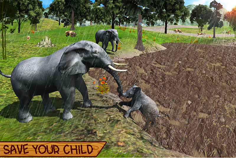 اسکرین شات 4 برنامه Wild Elephant Family Simulator