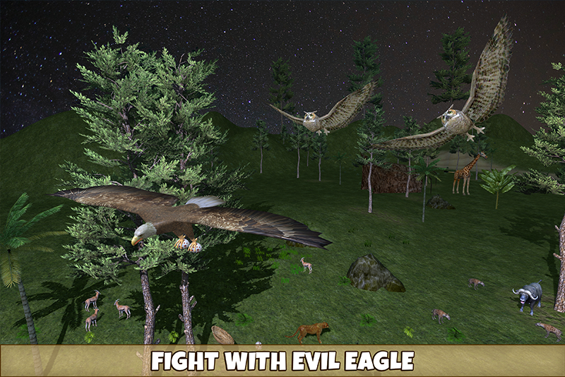 اسکرین شات 5 بازی Owl Bird Simulator Birds Game