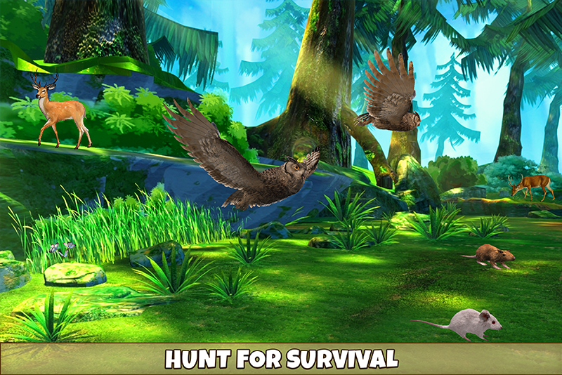 اسکرین شات 3 بازی Owl Bird Simulator Birds Game