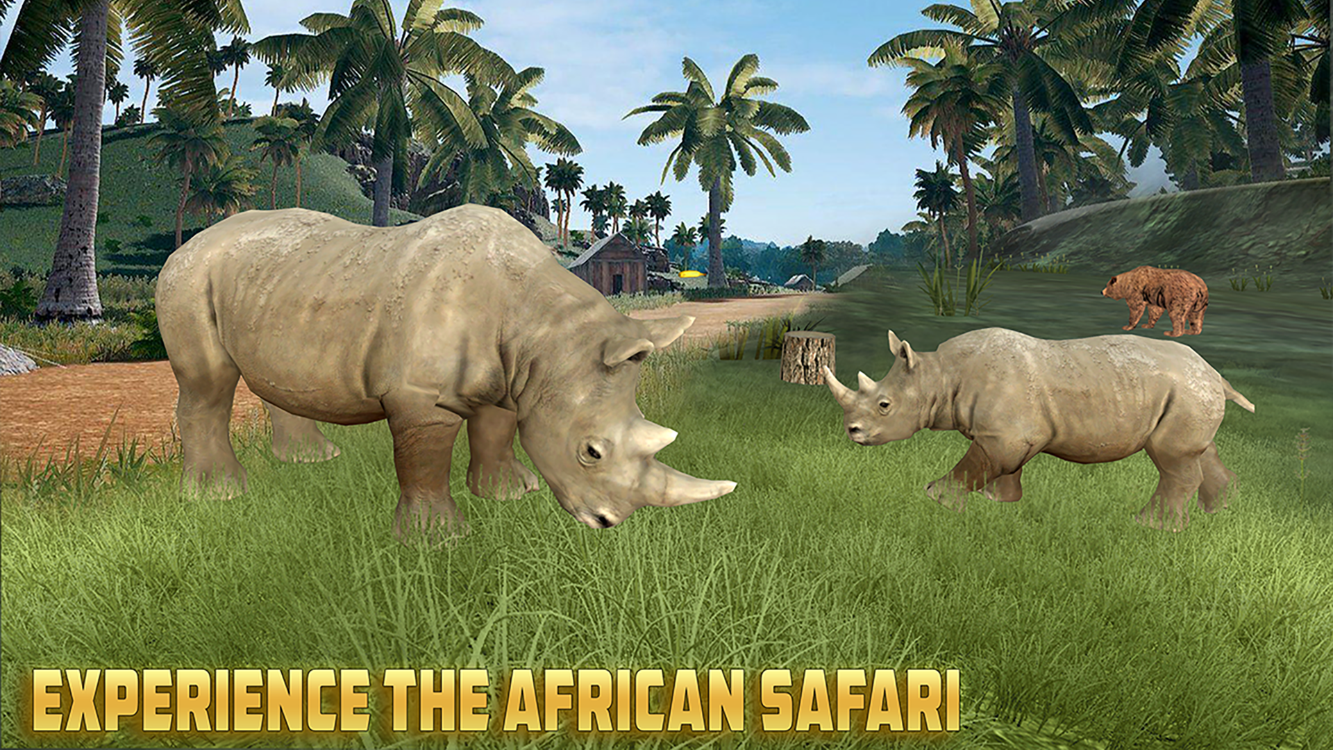 اسکرین شات 2 برنامه Wild Rhino Family Jungle Sim