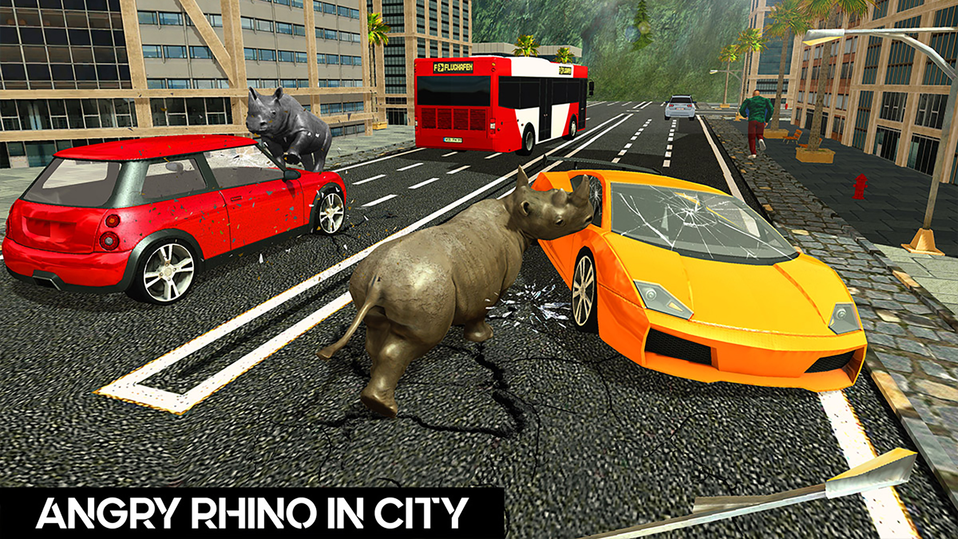 اسکرین شات 3 برنامه Wild Rhino Family Jungle Sim