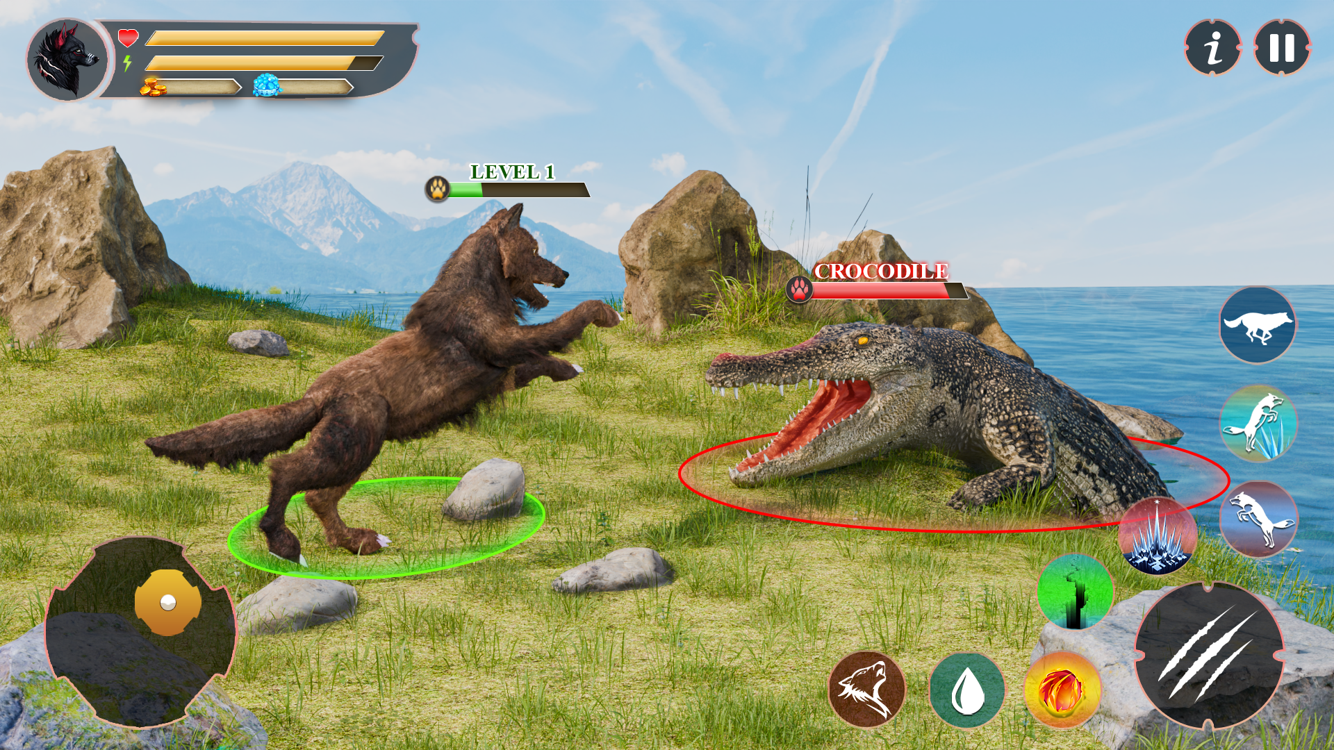 اسکرین شات 3 بازی Wolf Family: Wild Wolf Games