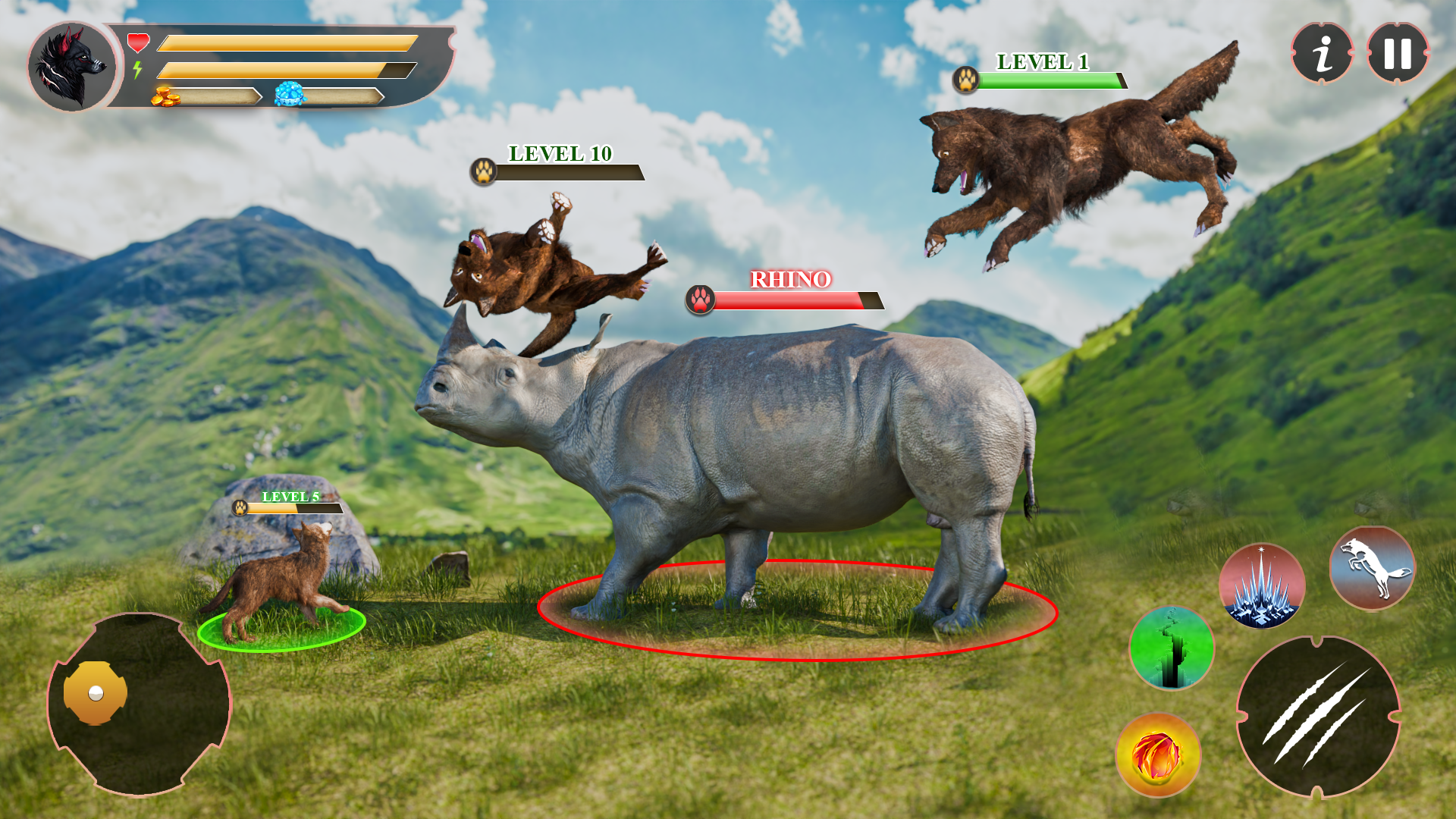 اسکرین شات 4 بازی Wolf Family: Wild Wolf Games