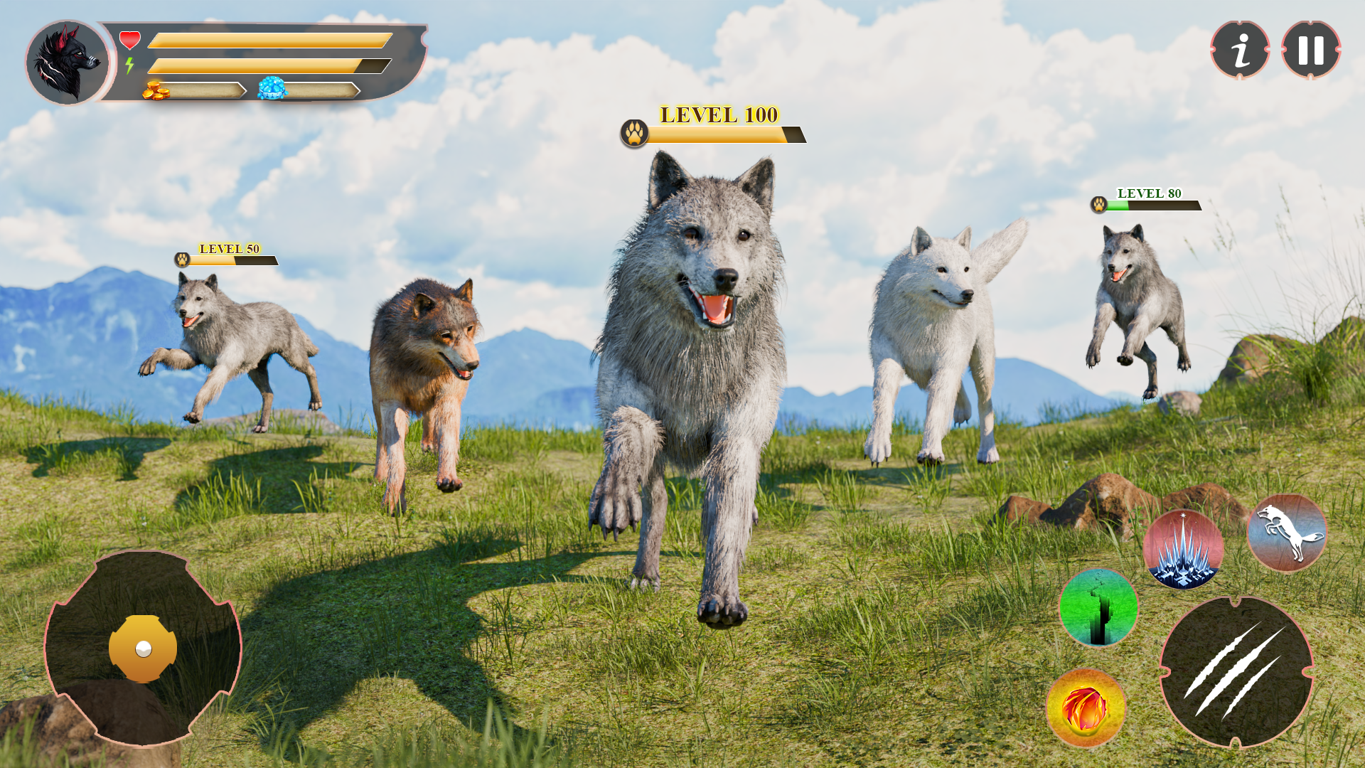 اسکرین شات 5 بازی Wolf Family: Wild Wolf Games