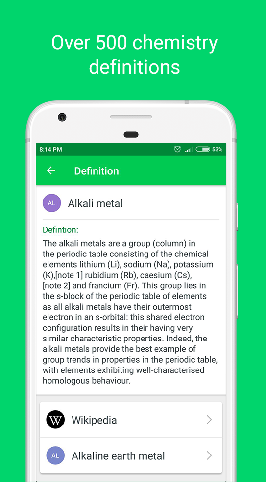 اسکرین شات 5 برنامه Chemistry Pro: Notes, Elements