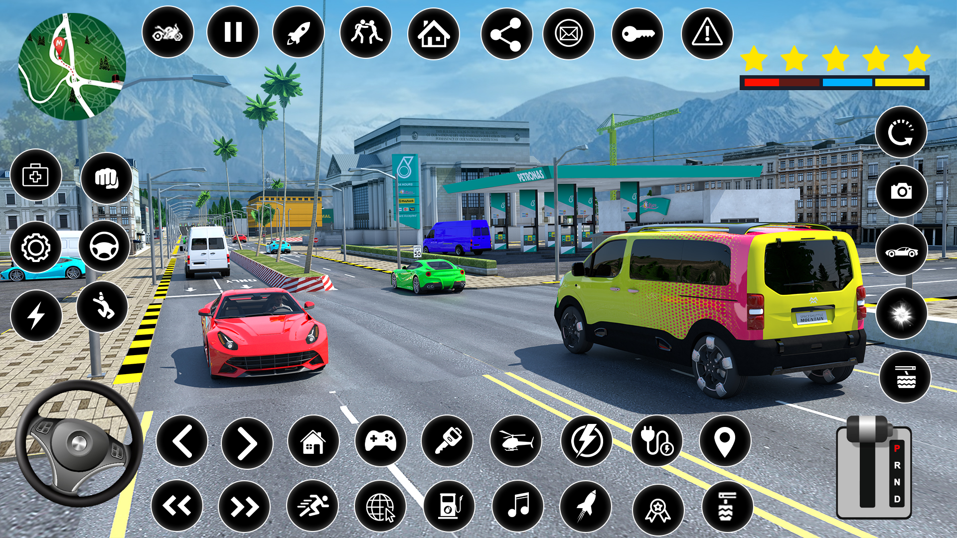 اسکرین شات 4 بازی Van Taxi Games Offroad Driving