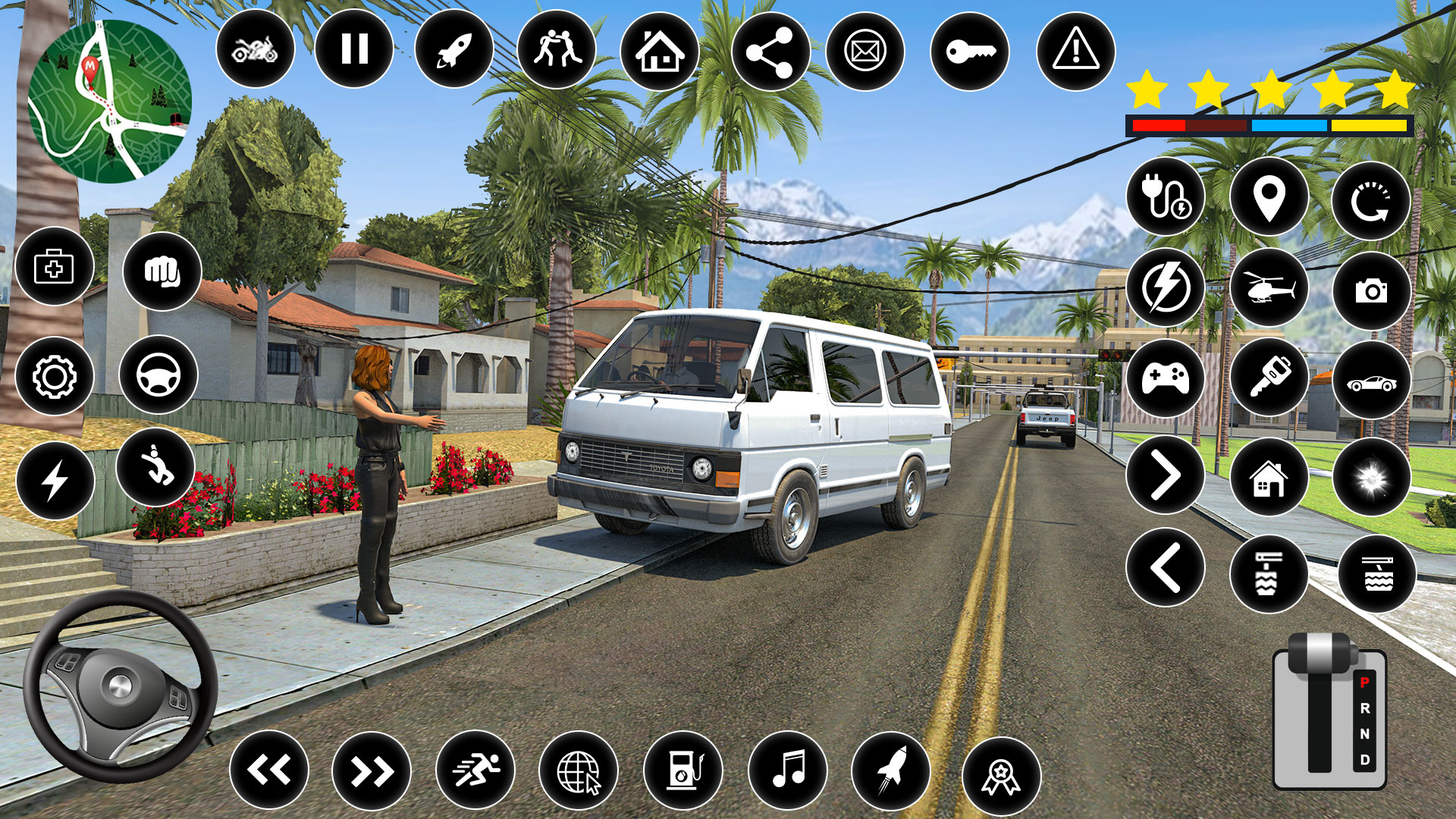 اسکرین شات 2 بازی Van Taxi Games Offroad Driving