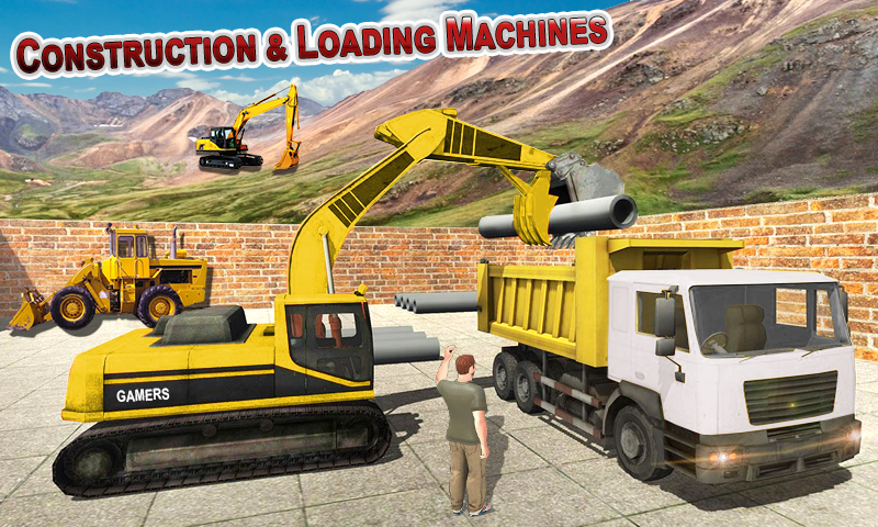اسکرین شات 2 برنامه Road Construction City Games