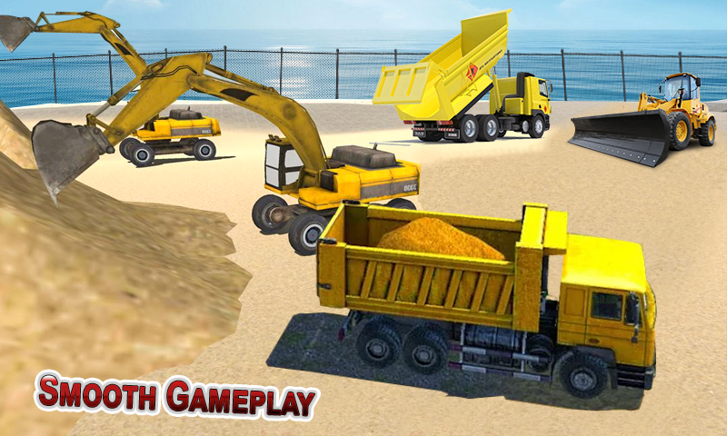 اسکرین شات 1 برنامه Road Construction City Games
