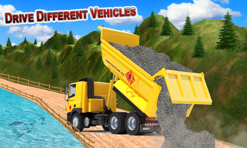 اسکرین شات 5 برنامه Road Construction City Games