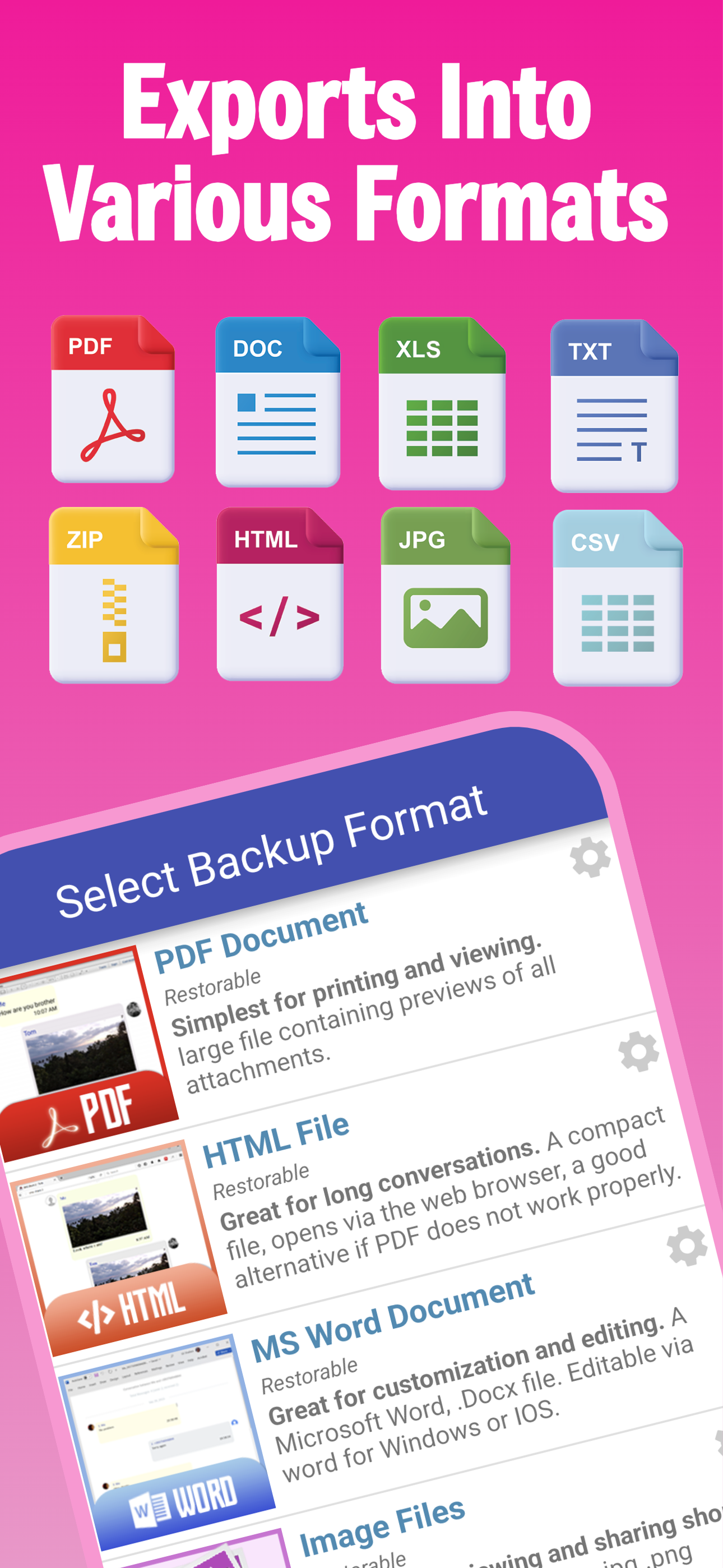 اسکرین شات 3 برنامه SMS Backup, Print & Restore