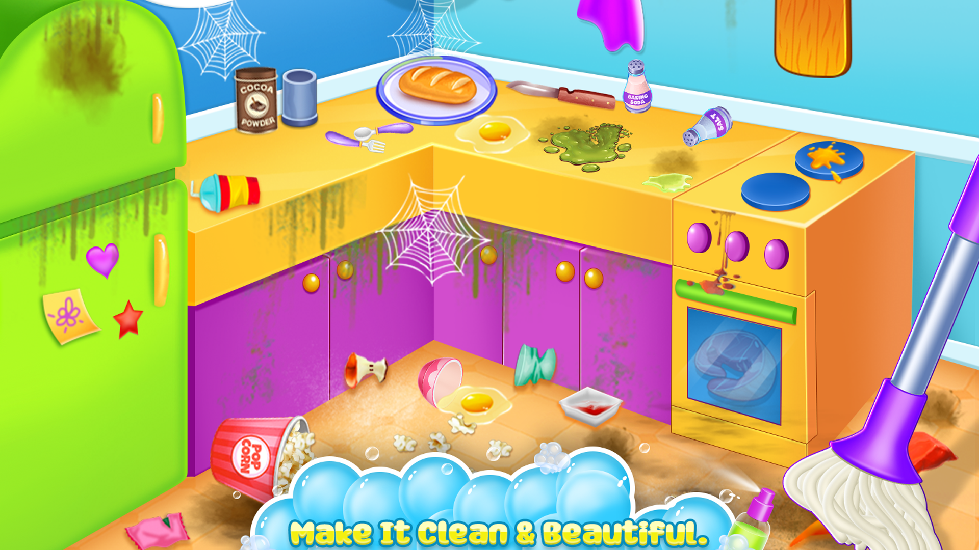 اسکرین شات 1 بازی Home cleaning game for girls