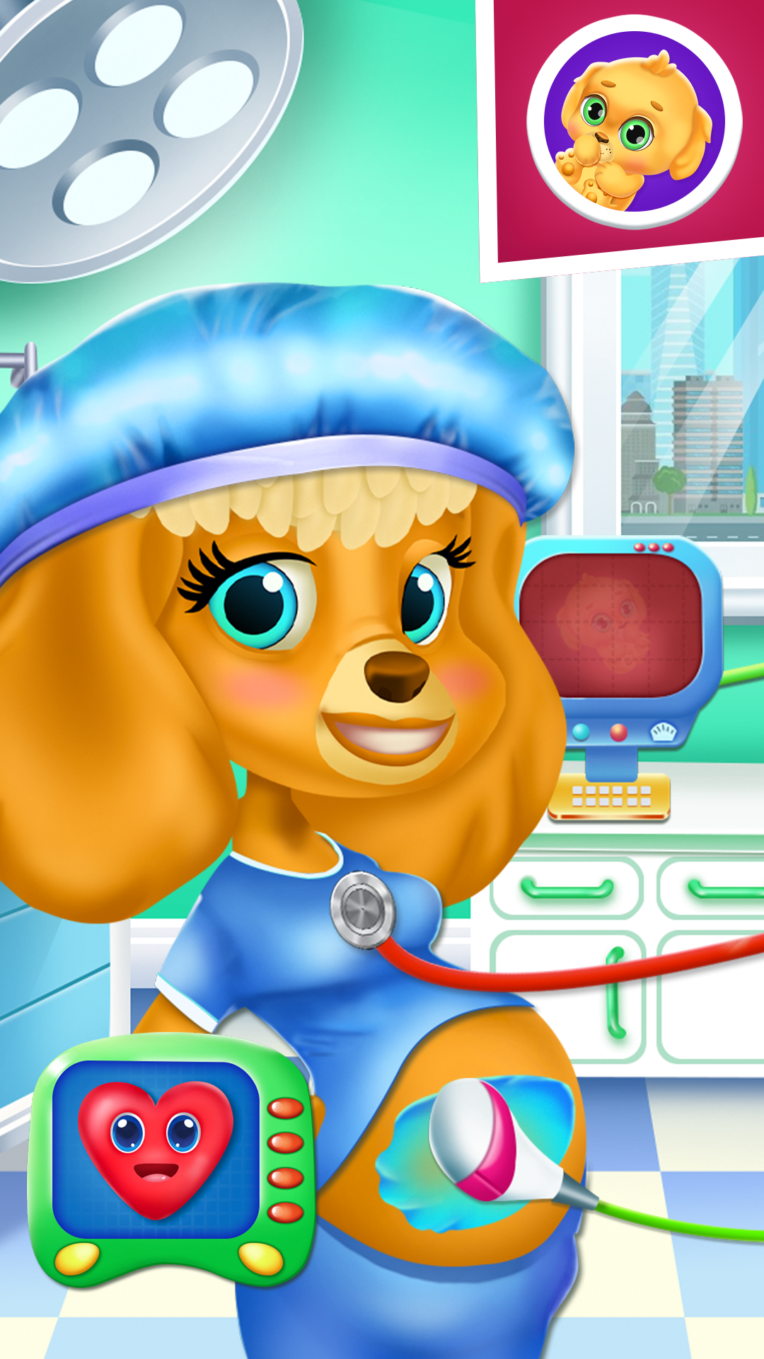 اسکرین شات 2 بازی Newborn puppy mom care salon