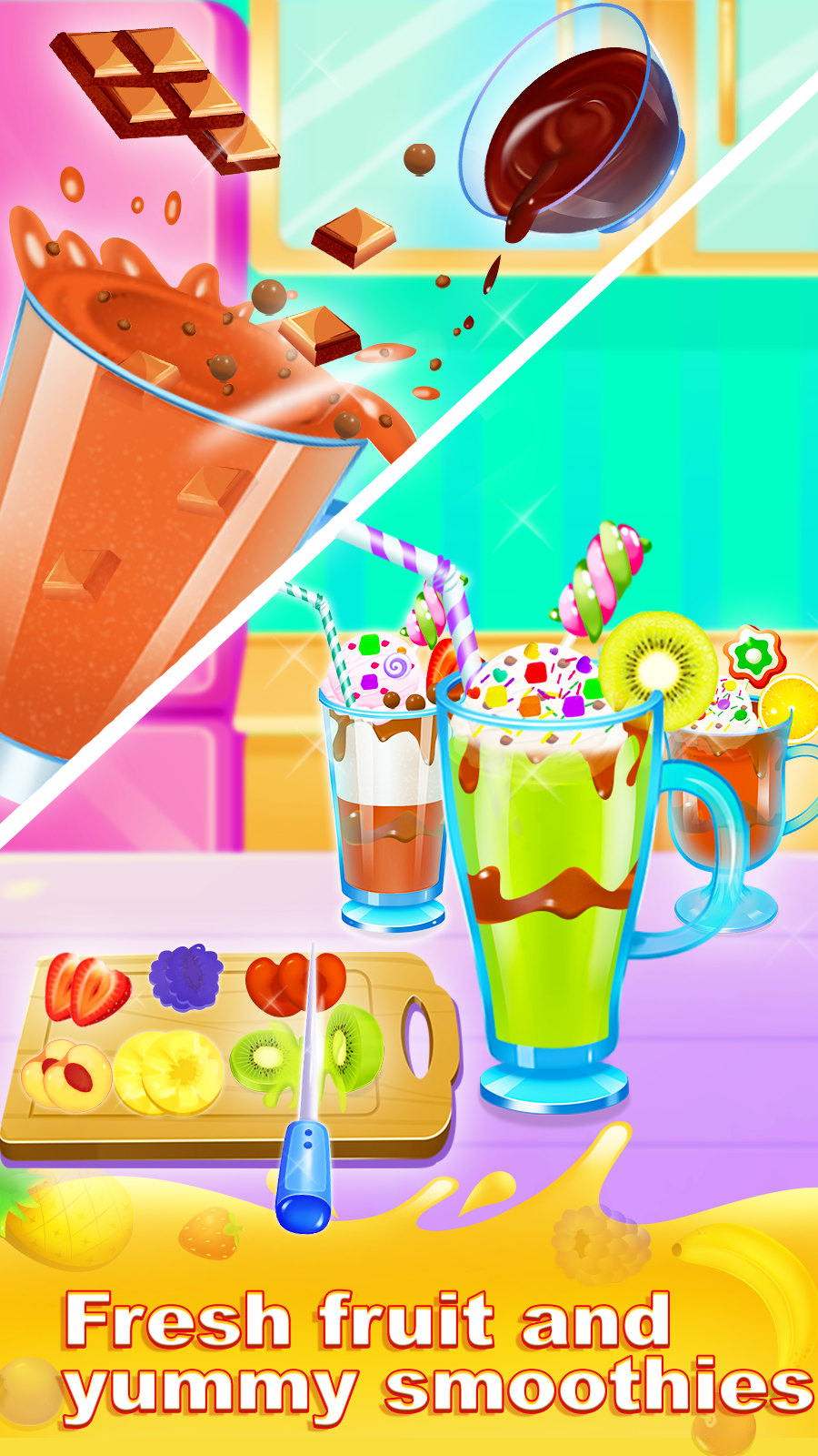 اسکرین شات 4 بازی Ice slushy smoothie maker game