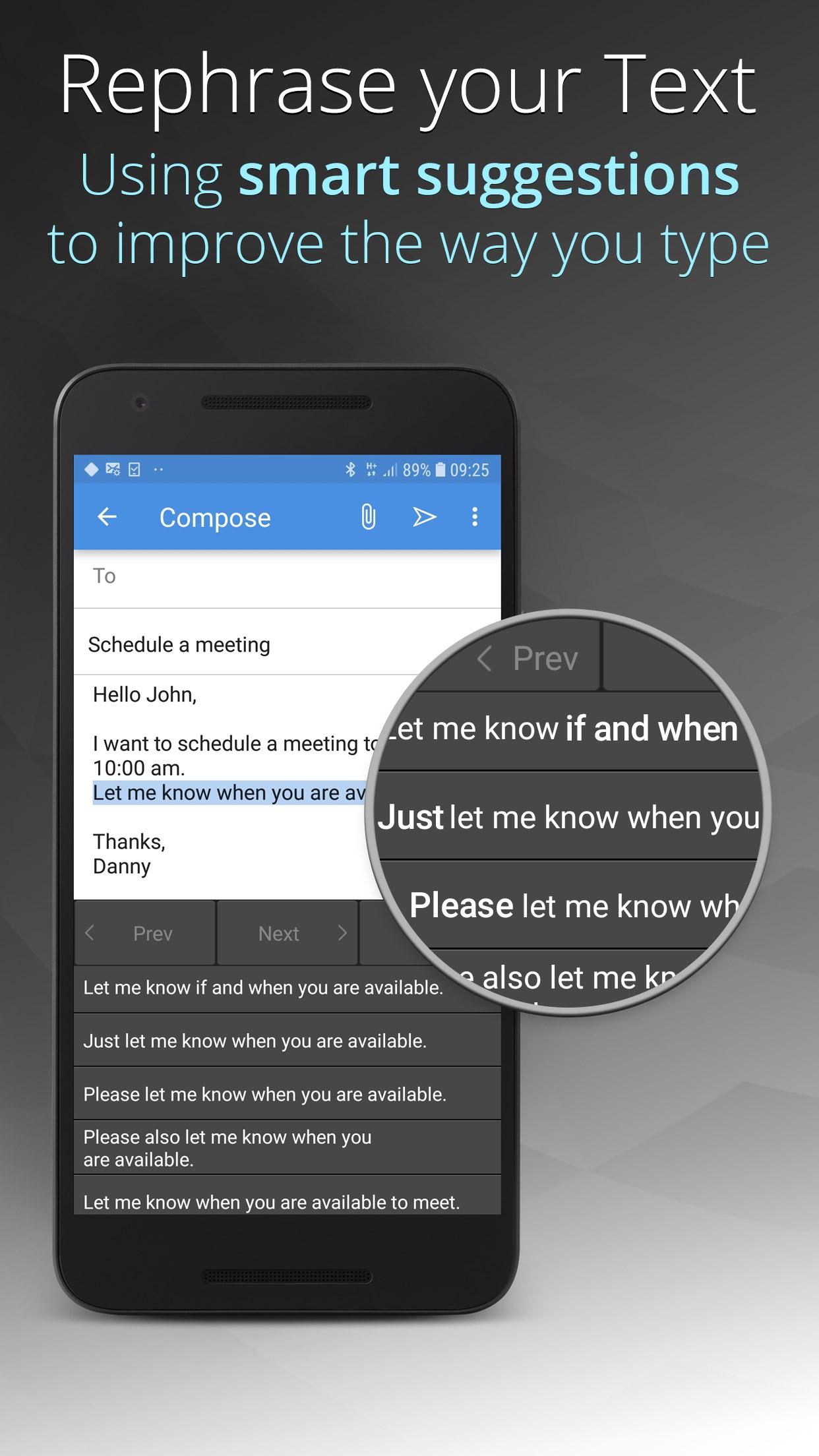 اسکرین شات 3 برنامه Ginger Keyboard - Emoji, GIFs