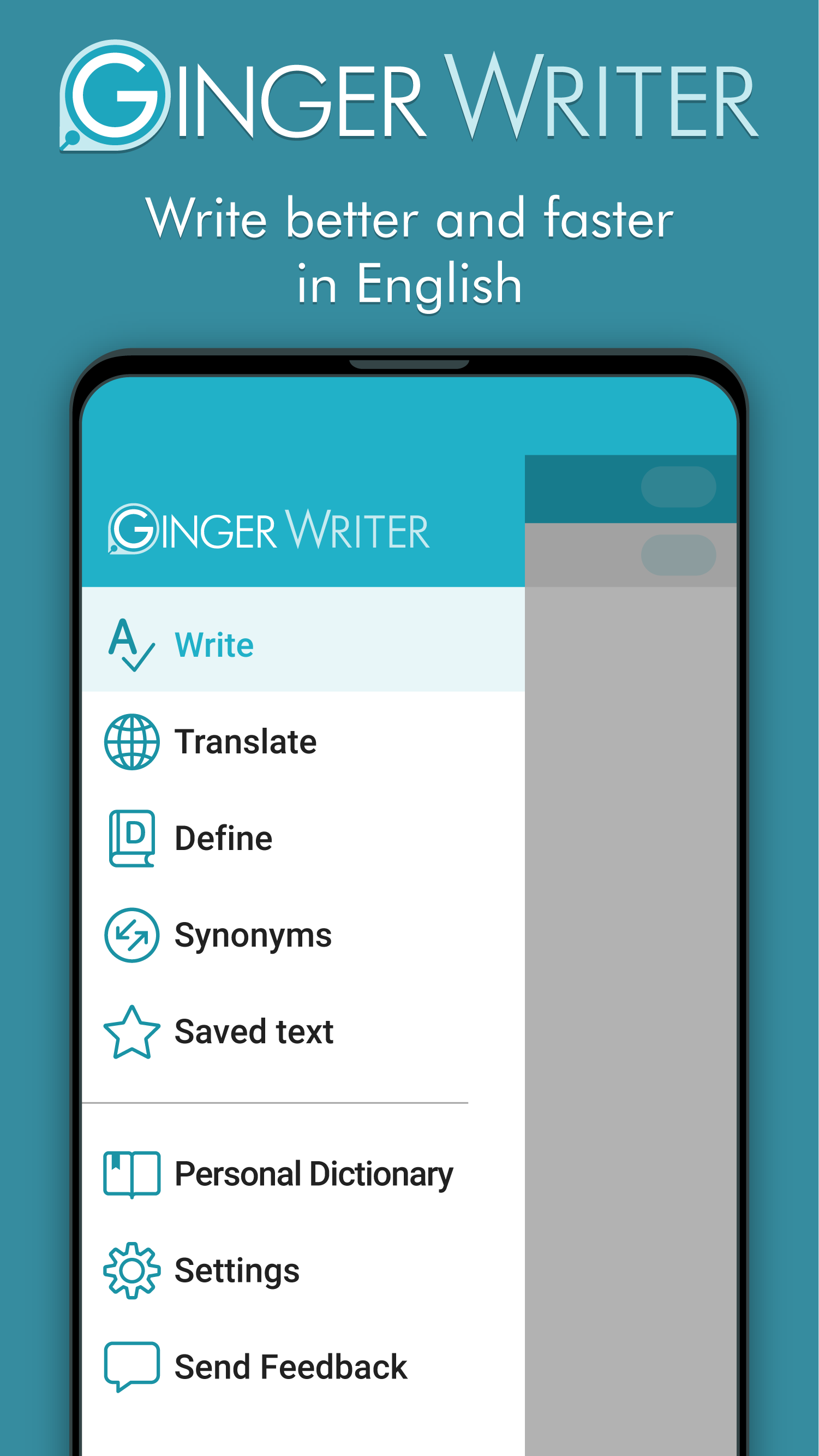 اسکرین شات 6 برنامه Ginger Writer, Grammar Speller