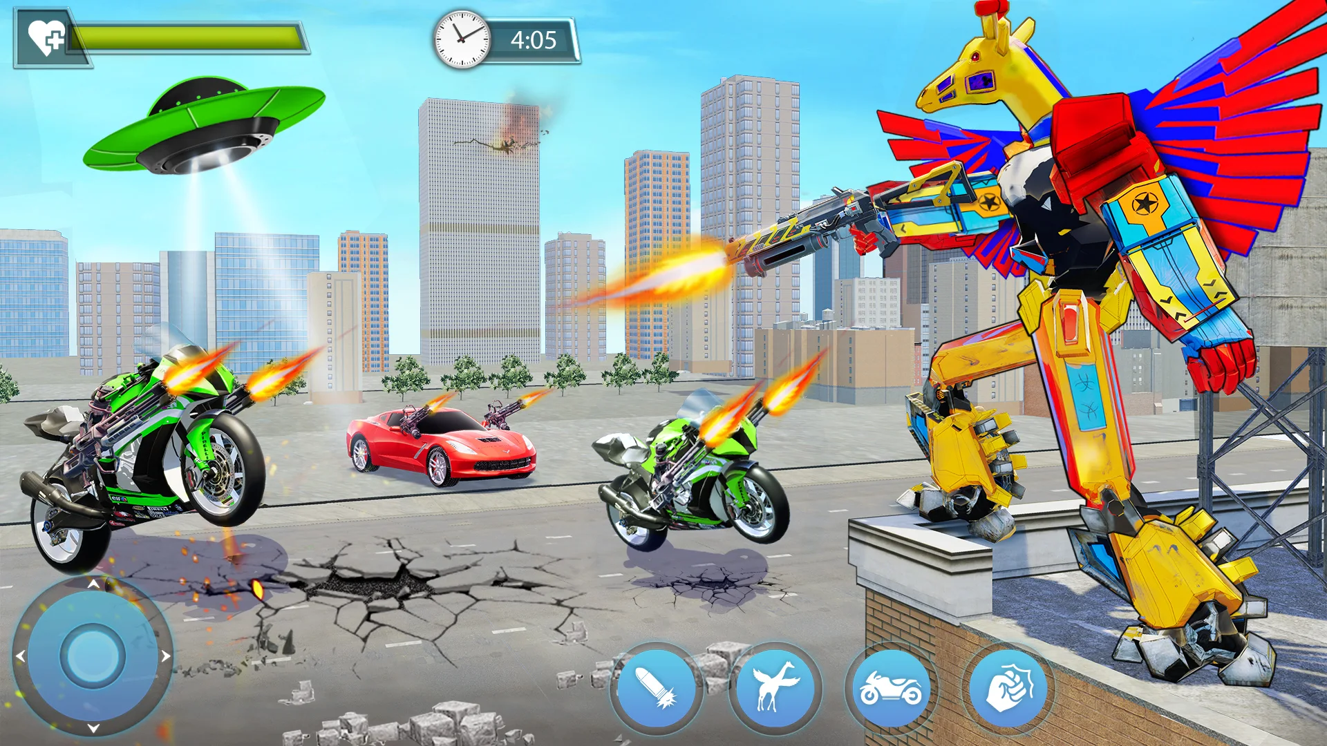 اسکرین شات 4 بازی Giraffe Robot Car Transform