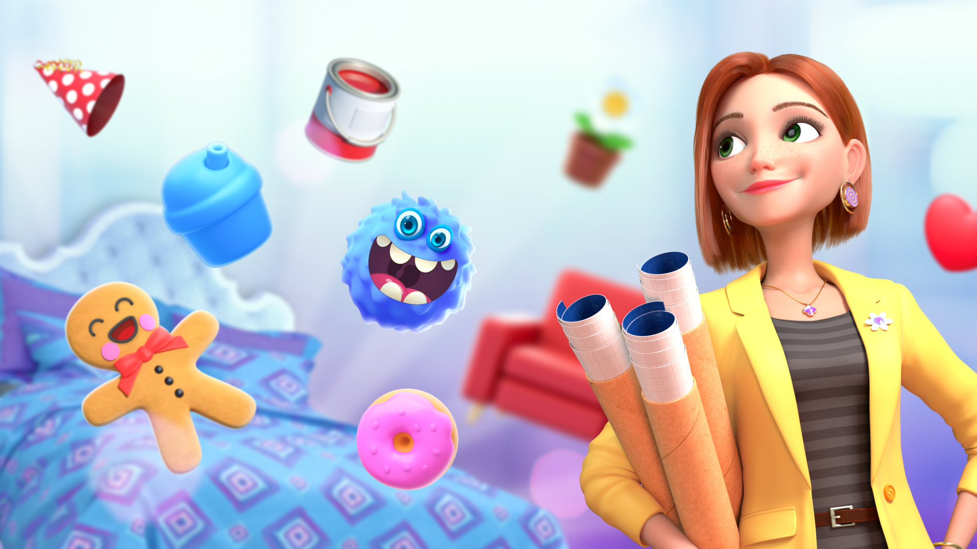 اسکرین شات 6 بازی Home Design : Miss Robins Home