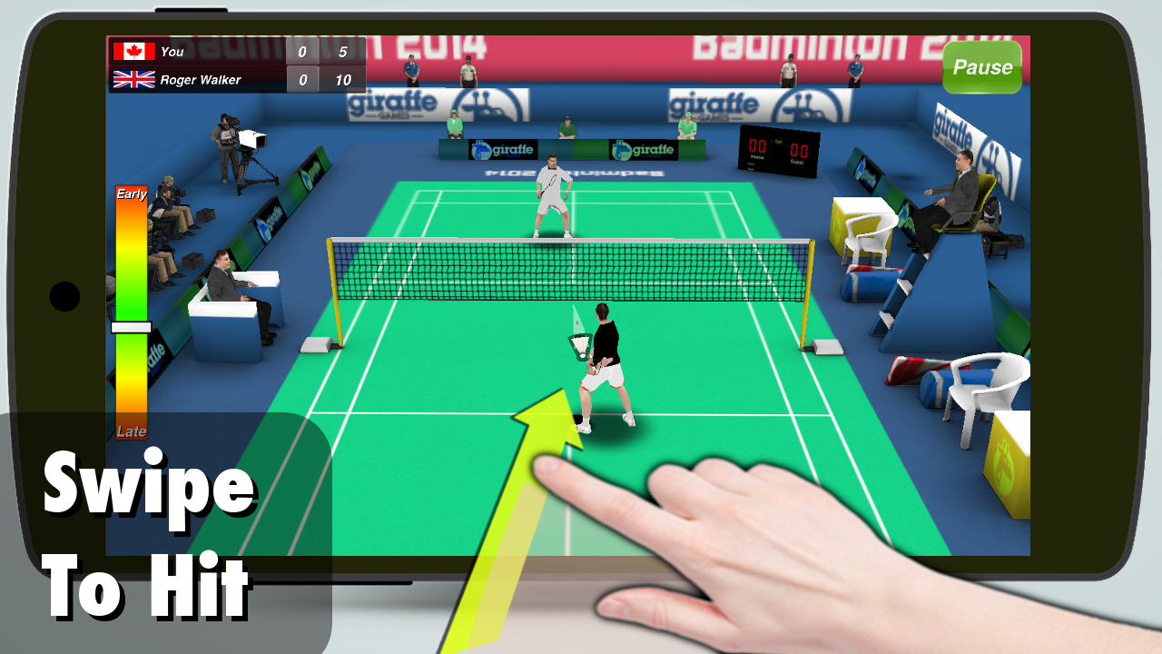 اسکرین شات 1 برنامه Badminton 3D
