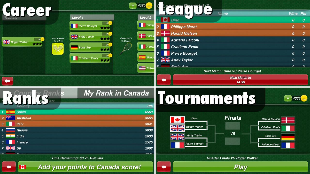 اسکرین شات 3 بازی Tennis Champion 3D - Online Sp