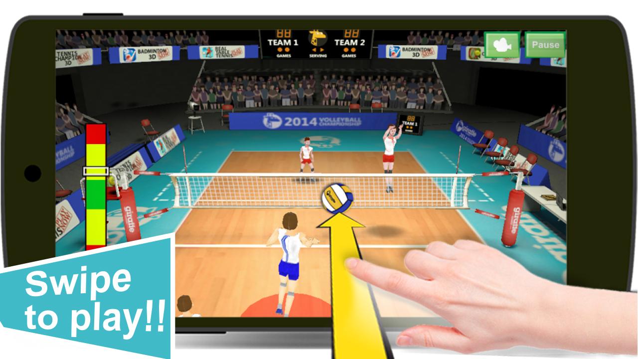 اسکرین شات 2 بازی Volleyball Champions 3D - Onli