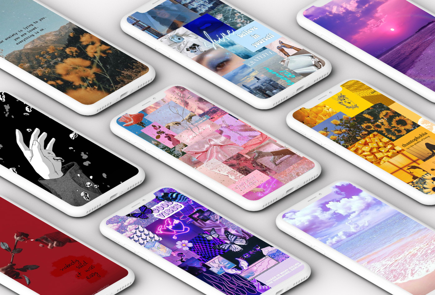 اسکرین شات 1 برنامه Girly Aesthetic Wallpaper