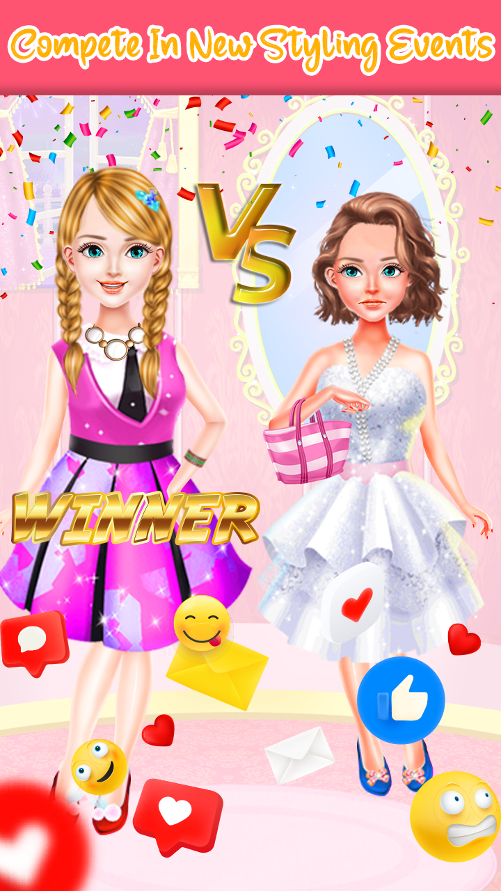 اسکرین شات 1 بازی Girls Fashion Dress up Contest