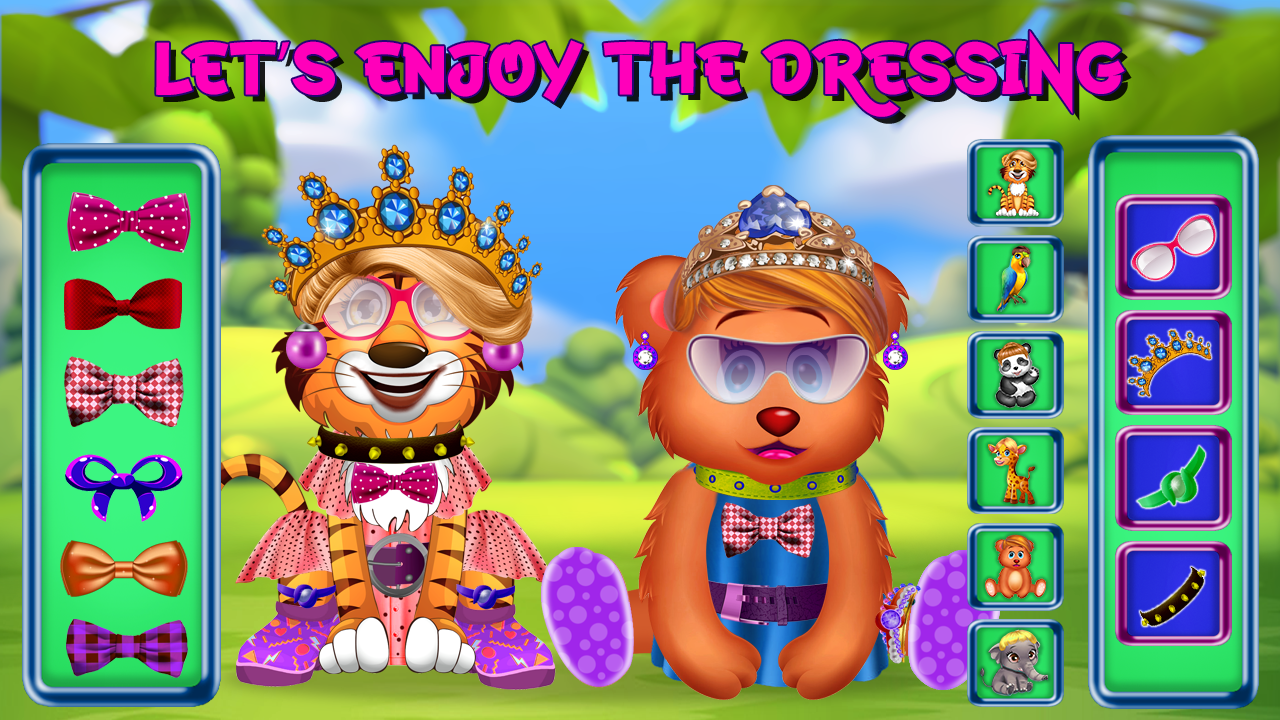 اسکرین شات 3 بازی Animals Hair styles Girls Game