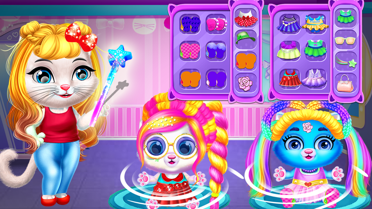 اسکرین شات 6 برنامه Chic Baby kitty Cat Hair Salon