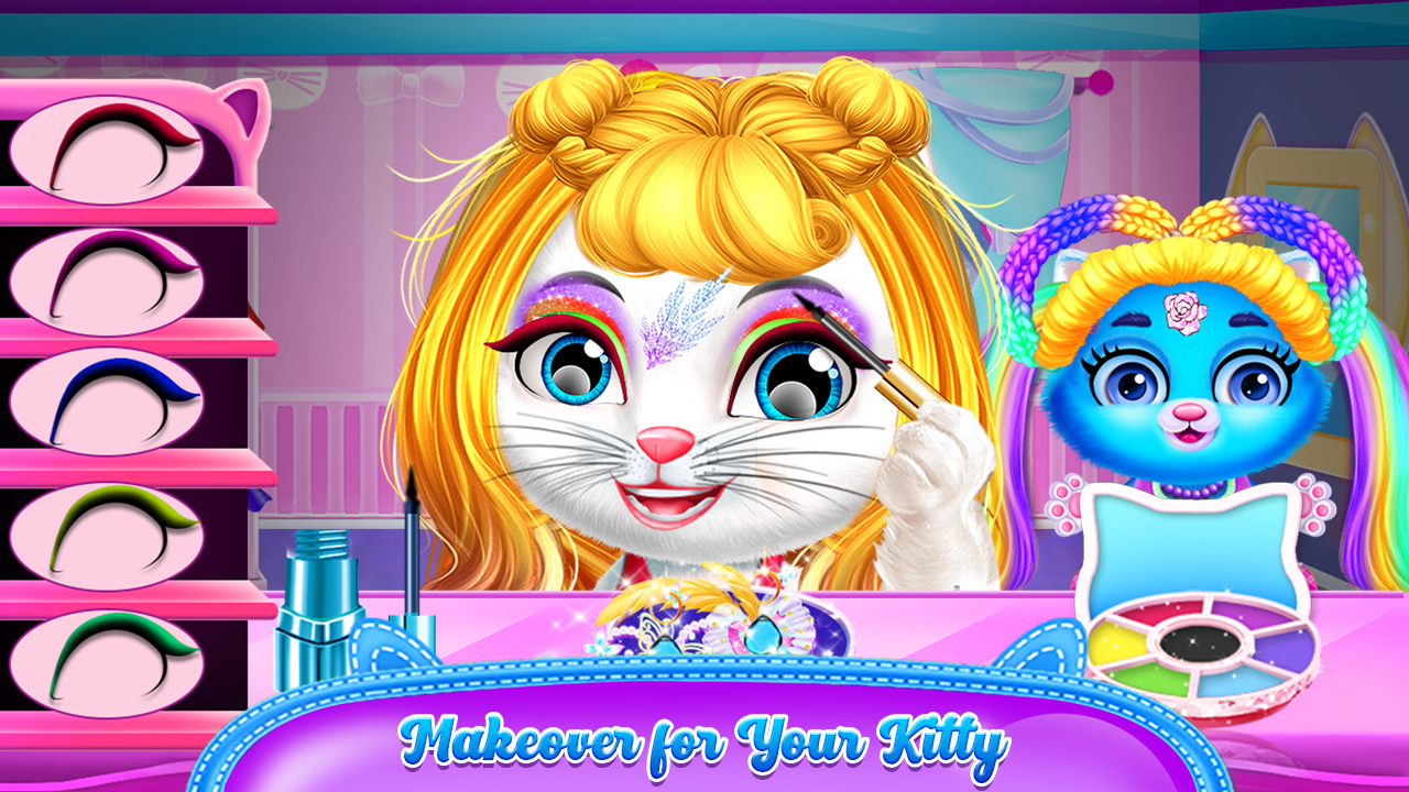 اسکرین شات 5 برنامه Chic Baby kitty Cat Hair Salon