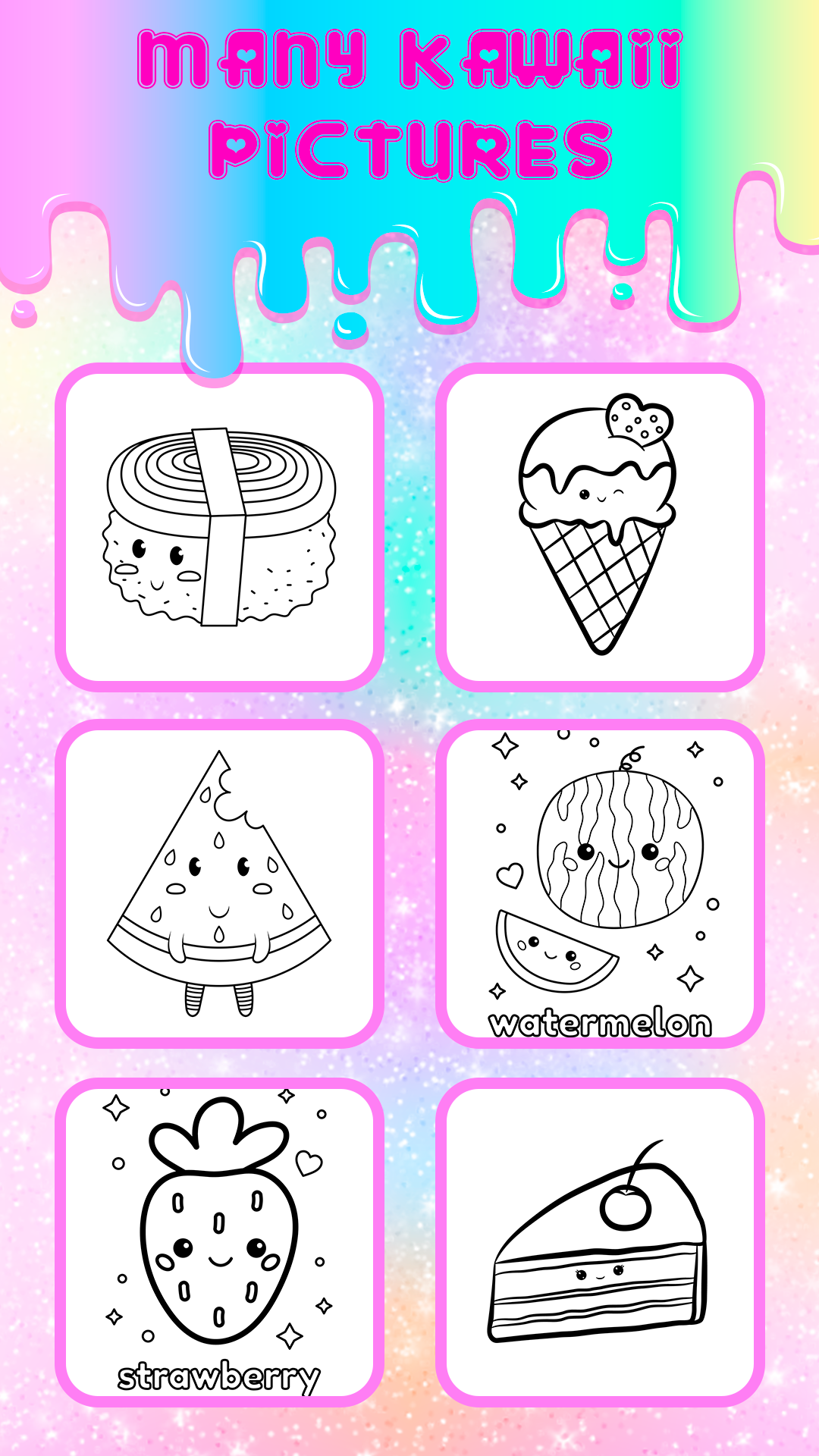 اسکرین شات 4 برنامه Coloring Kawaii: Offline games