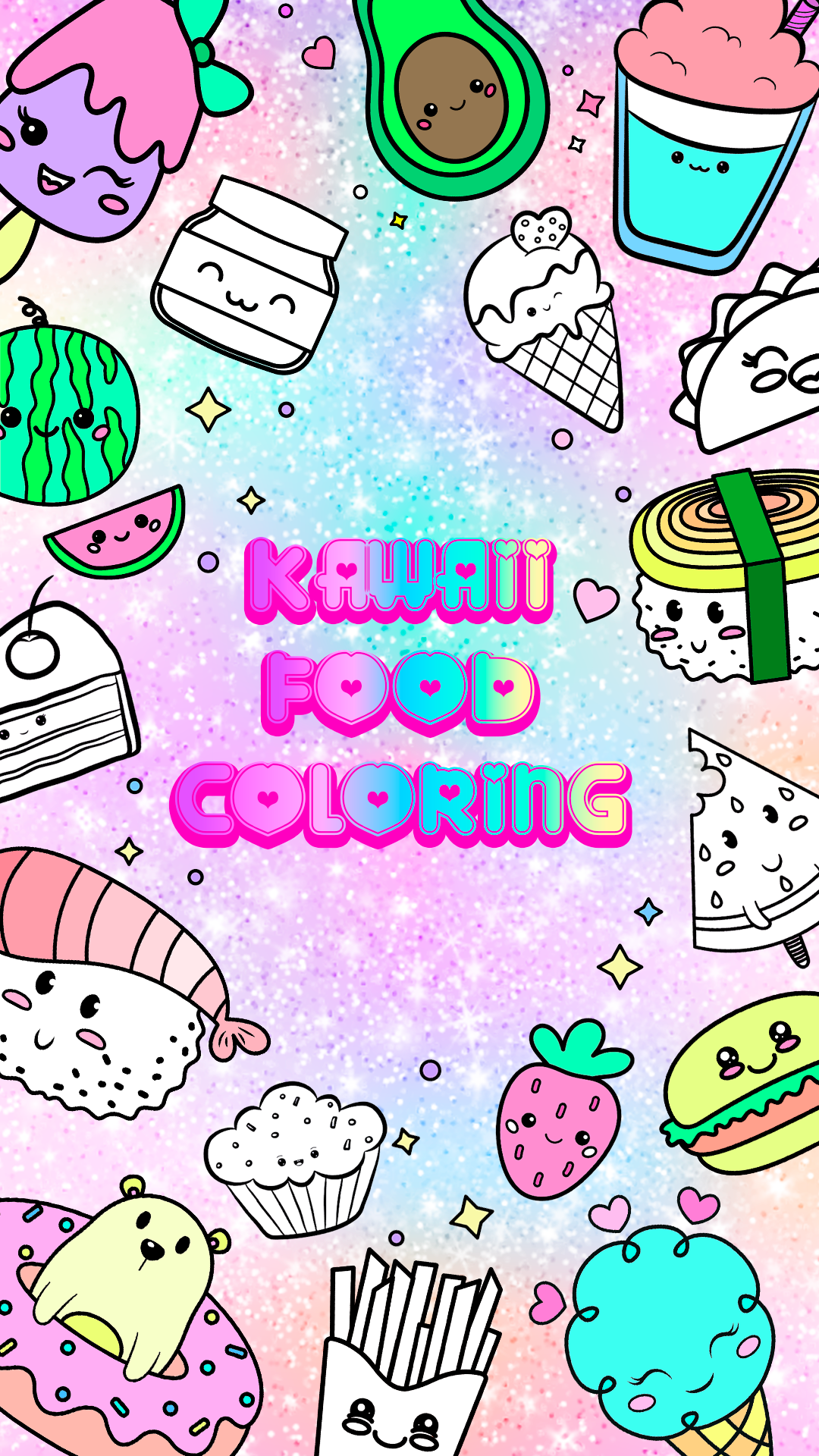 اسکرین شات 1 برنامه Coloring Kawaii: Offline games