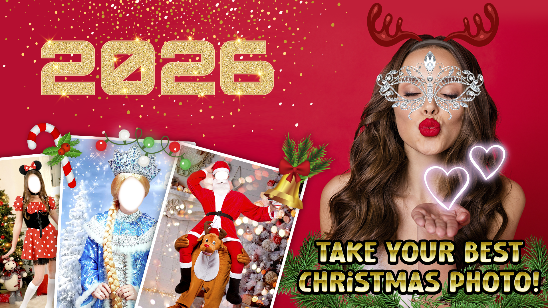 اسکرین شات 1 برنامه Christmas Frames Photo Editor