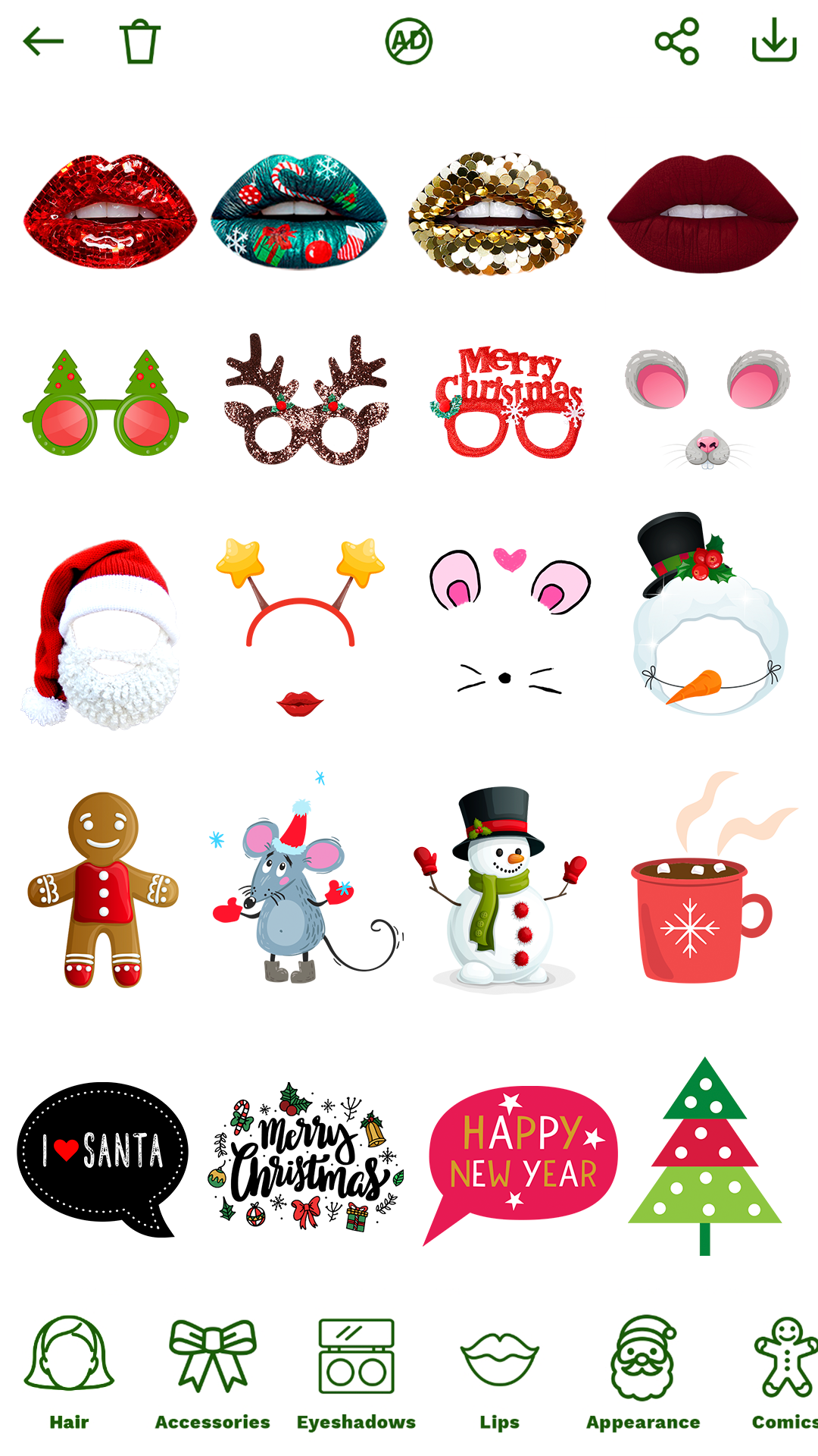 اسکرین شات 4 برنامه Christmas Frames Photo Editor