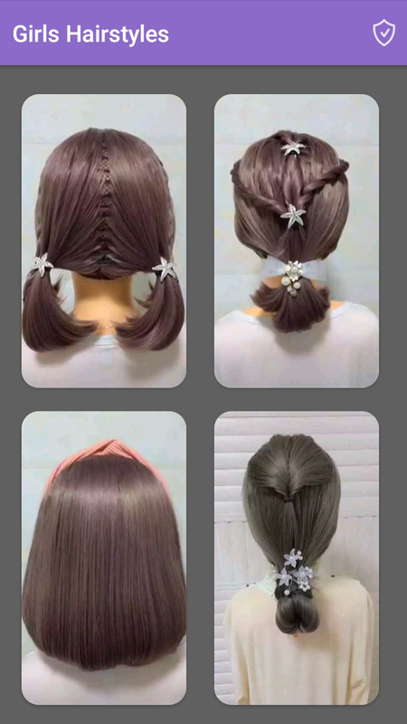 اسکرین شات 2 برنامه Girls Hairstyles Step By Step