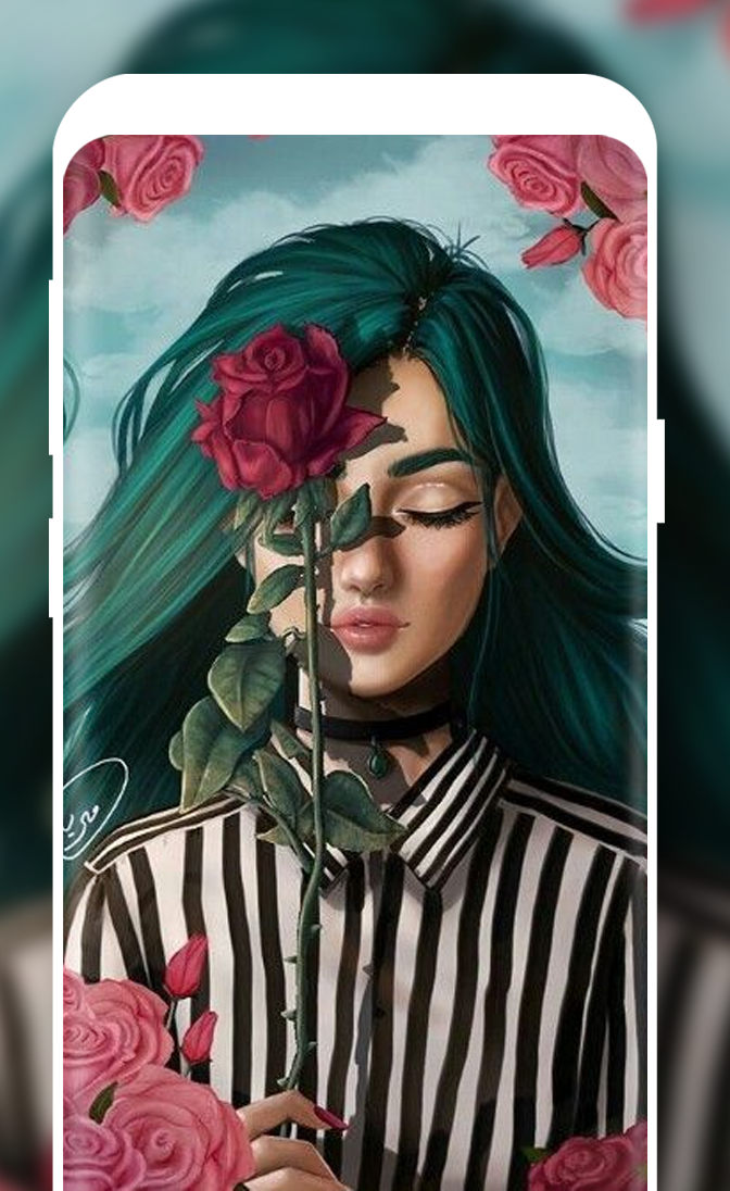 اسکرین شات 5 برنامه Girly Wallpapers HD Live