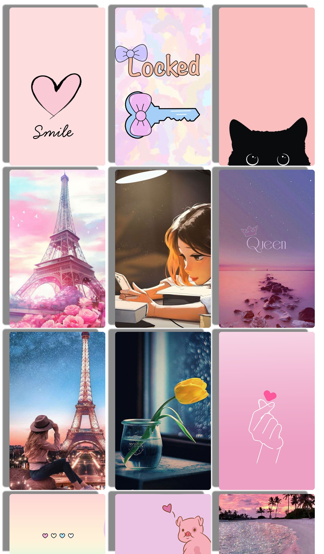 اسکرین شات 4 برنامه Girly Wallpapers & Backgrounds
