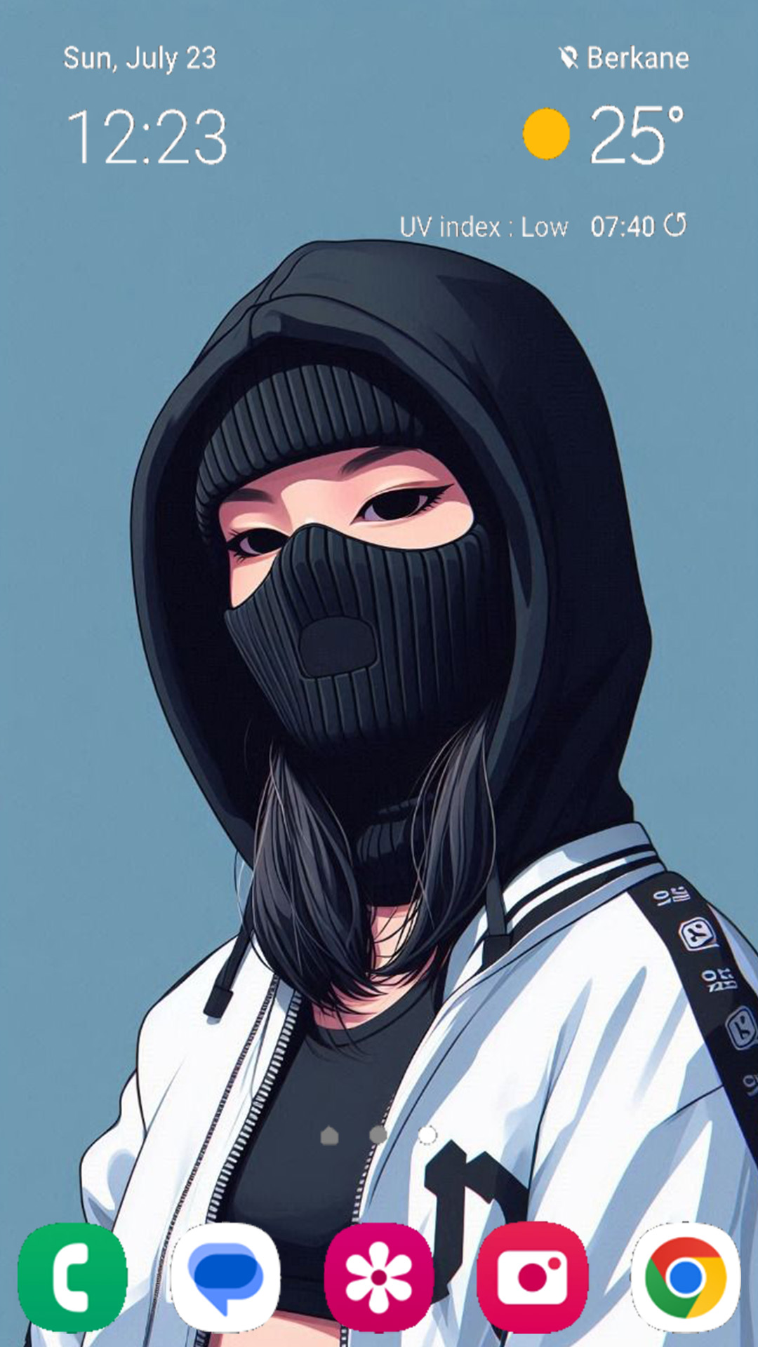 اسکرین شات 5 برنامه Girl Mask Wallpaper