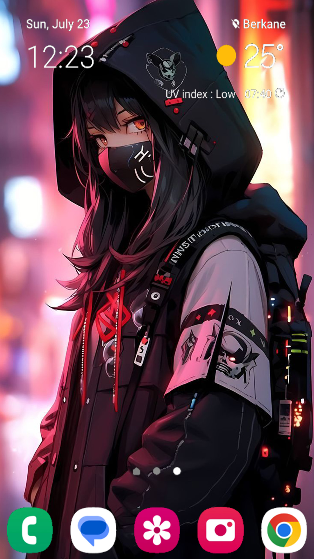 اسکرین شات 6 برنامه Girl Mask Wallpaper