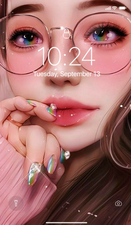 اسکرین شات 1 برنامه Girly M Wallpaper