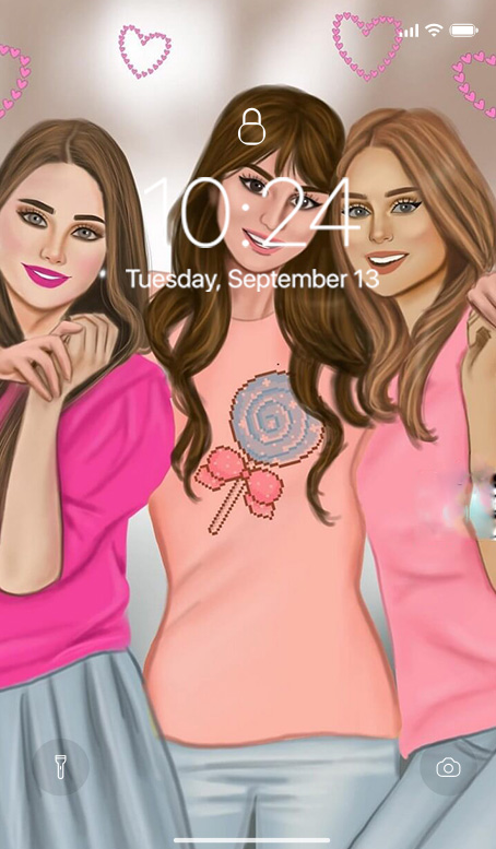 اسکرین شات 7 برنامه Girly M Wallpaper